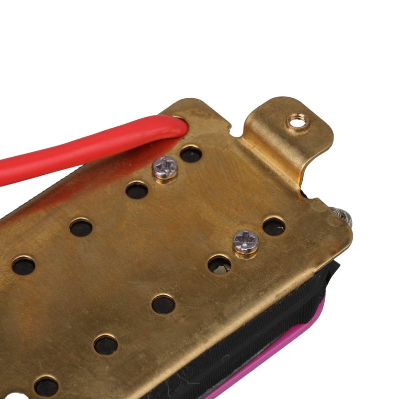 Lovermusic 68x37mm Ceramic Magnet Pink Purple Double Coil Pickup Cover Bridge Neck Pickup Set for Electric Guitar - Image 4